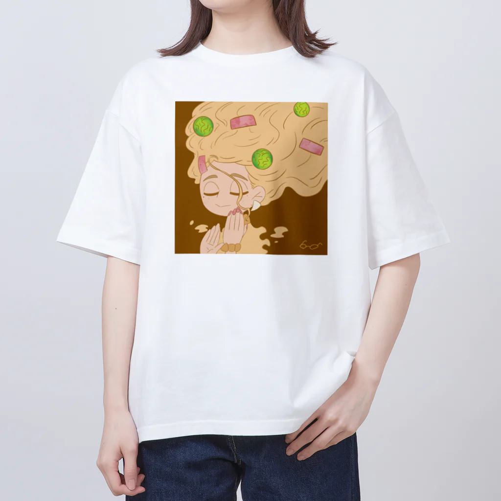 メガネ🤓の店の最近食べた美味しいもの1 オーバーサイズTシャツ