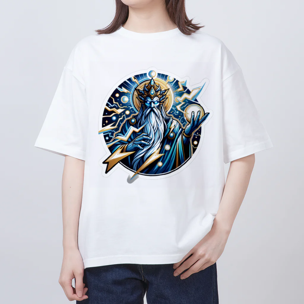 かーふくんのあがきショップの雷鳴のソラリオン Oversized T-Shirt