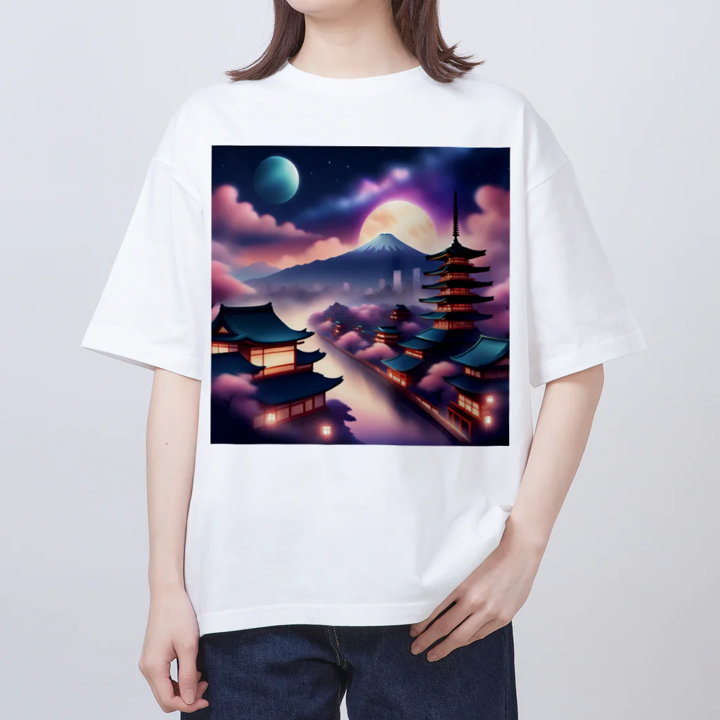 WifebearのJapan Galaxy Oversized T-Shirt