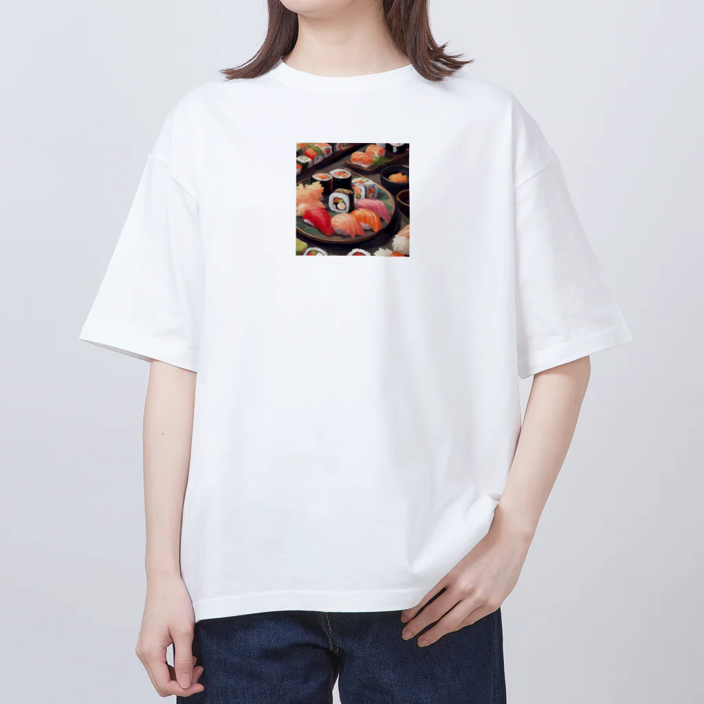 happiness_shopの華やかな日本料理の世界へようこそ Oversized T-Shirt