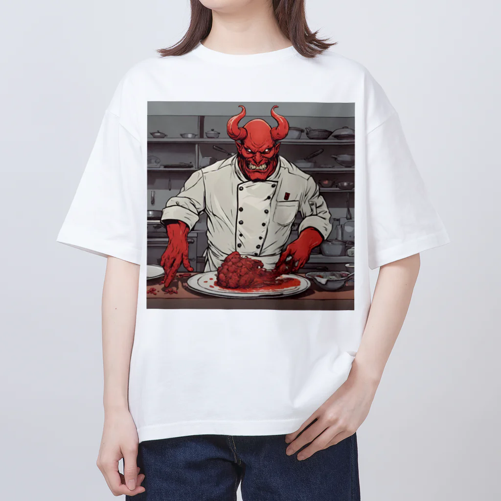 d-design-labのdevil's cookingグッズ Oversized T-Shirt