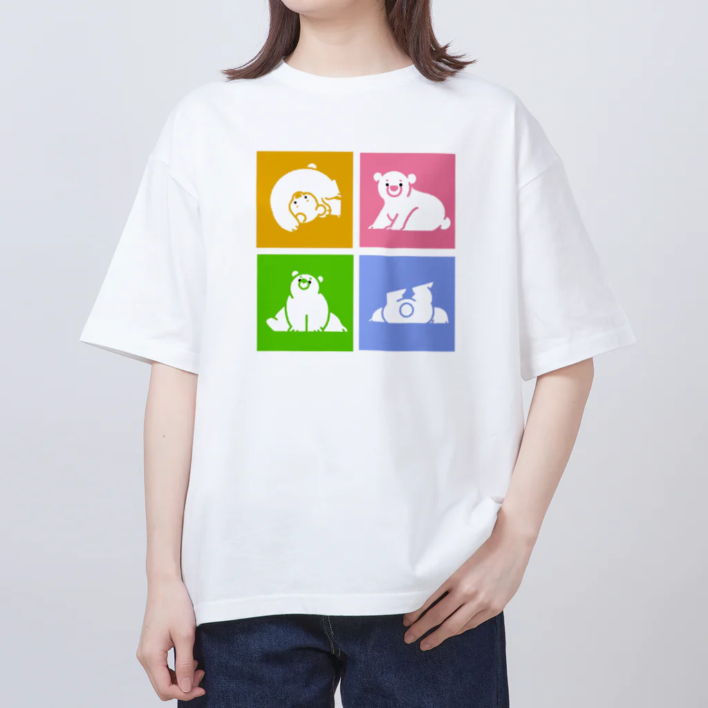 acotomo shopのでんぐり返し♡クマ オーバーサイズTシャツ