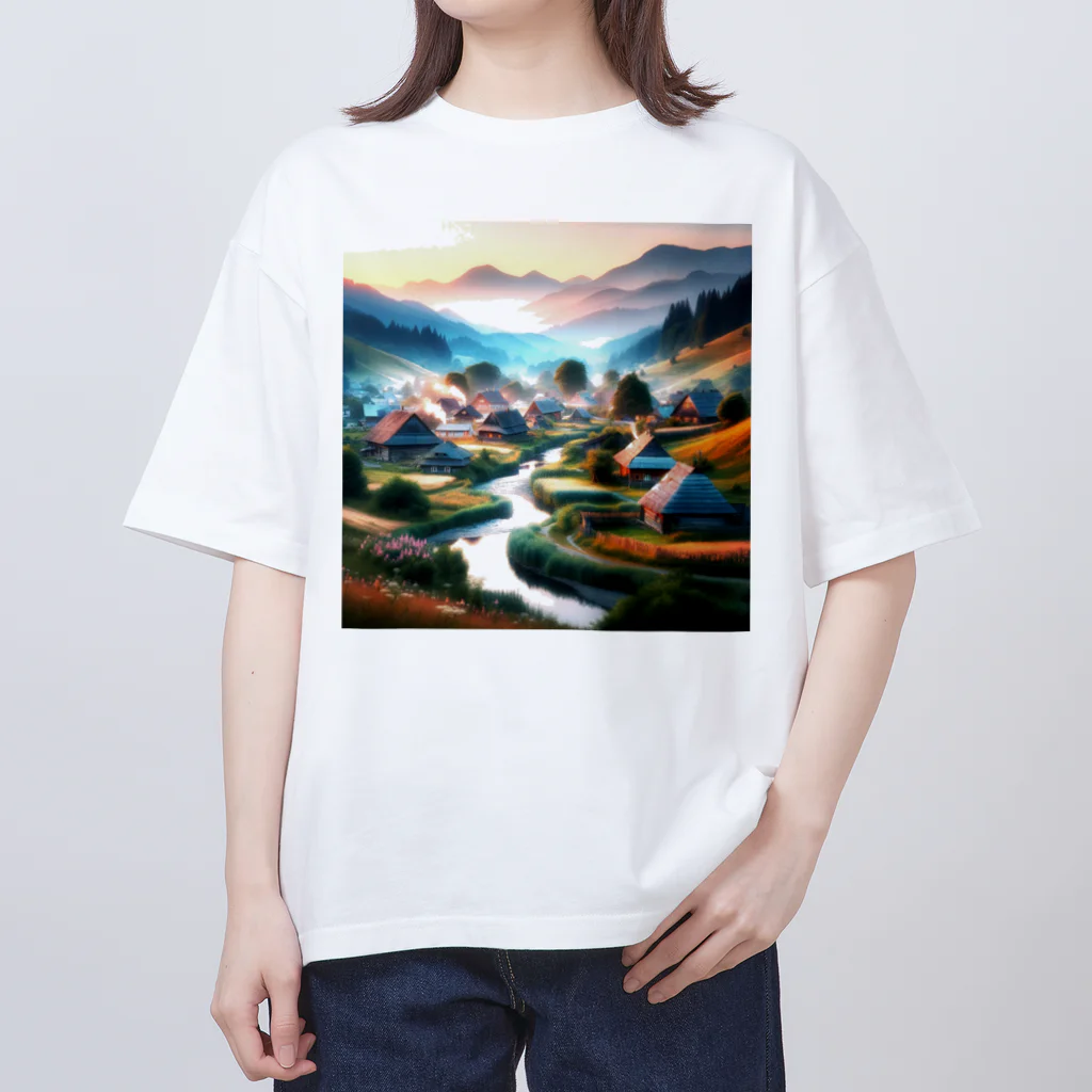 すずらん24の古き良き日本の情景 Oversized T-Shirt