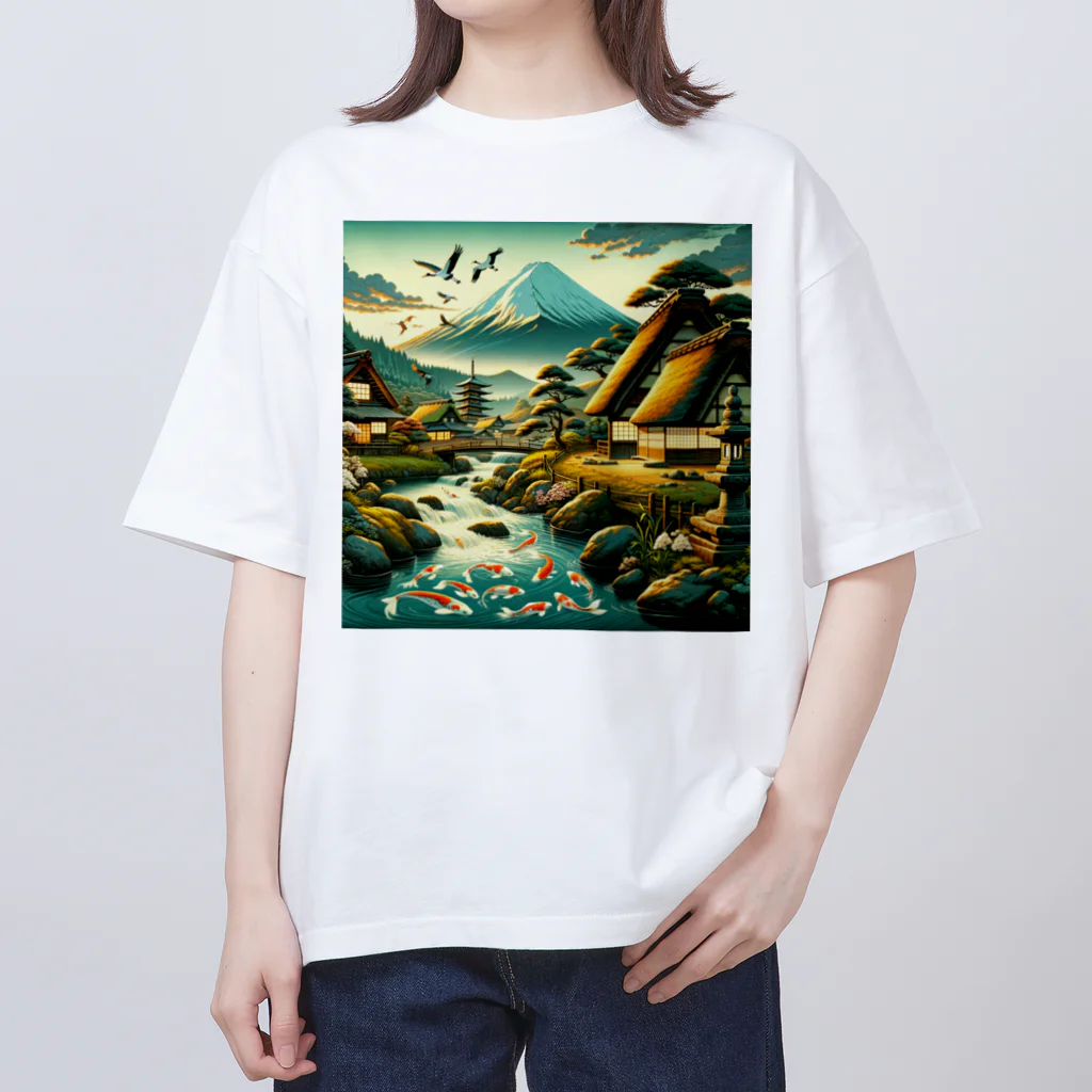 すずらん24の古き良き日本の風情 Oversized T-Shirt