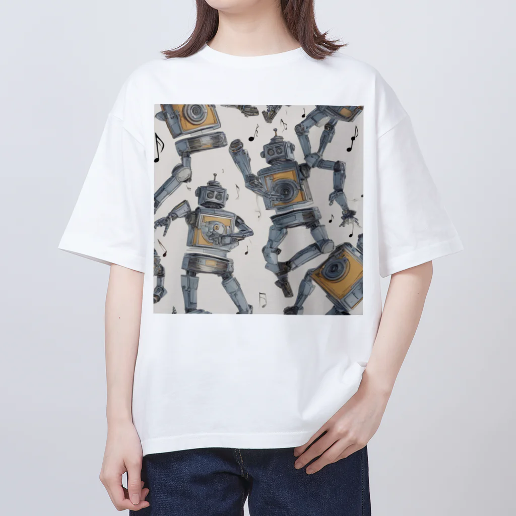 d-design-labのdancing robots オーバーサイズTシャツ