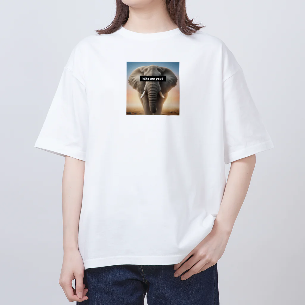 akihotyan.&のWho are you?Elephant オーバーサイズTシャツ