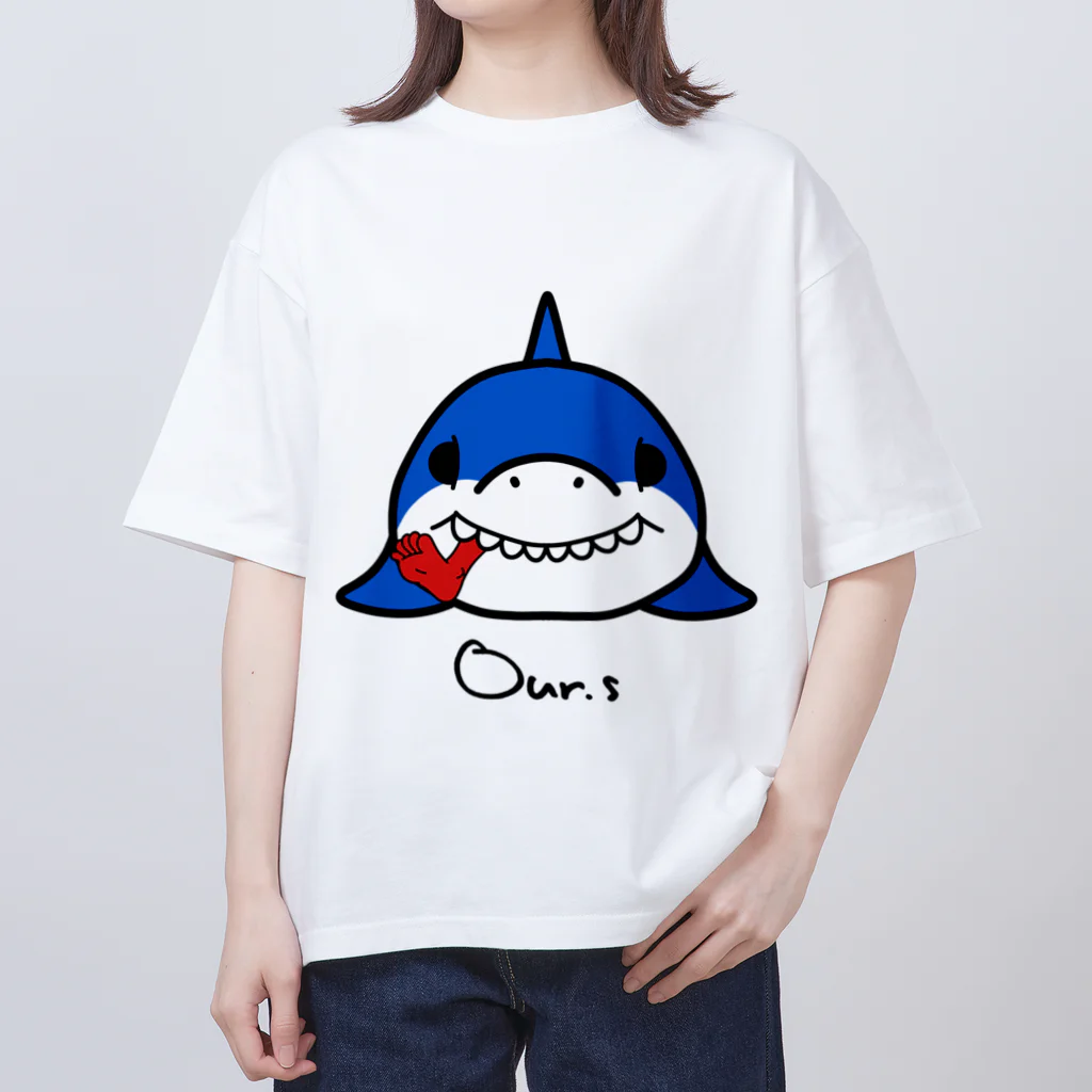 Our.s SUZURI店のヤミーヤミーシャーク オーバーサイズTシャツ