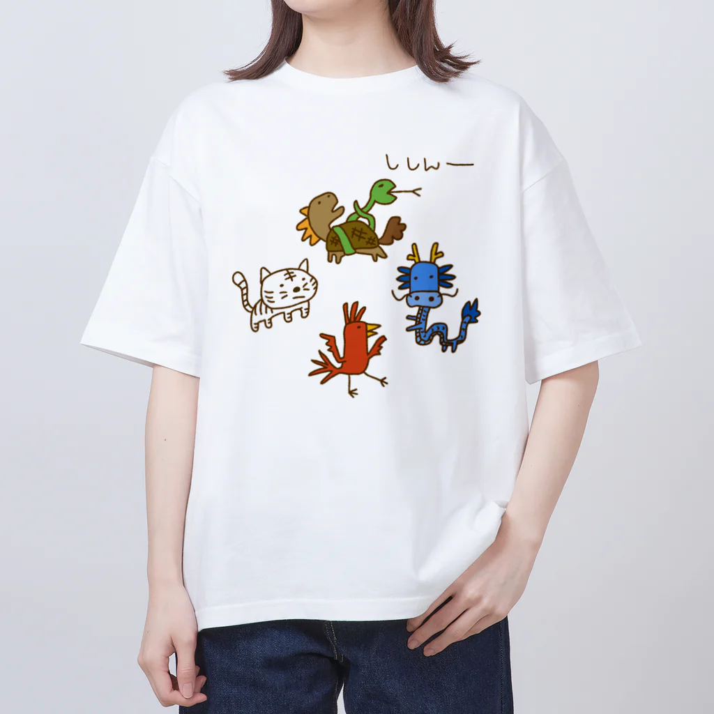 Siderunの館 B2の画伯チック四神 Oversized T-Shirt