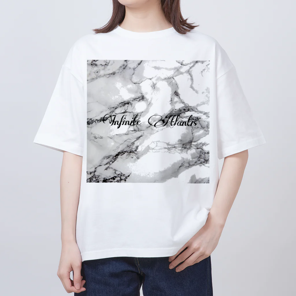 Infinite AtlantisのInfinite Atlantis (white marble) オーバーサイズTシャツ