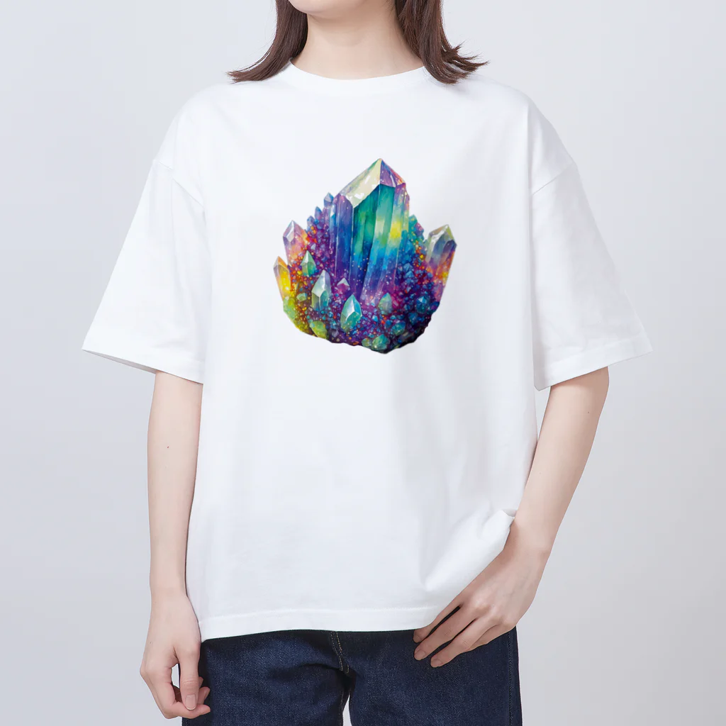 アリエルの空想鉱物店 "Arier's Imaginary Mineral Shop"の空想鉱物Ⅰ〈切り抜き〉 オーバーサイズTシャツ