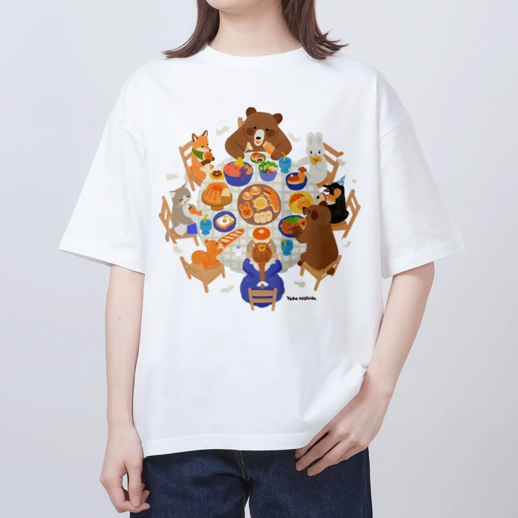 ひしだようこのもぐもぐ オーバーサイズTシャツ