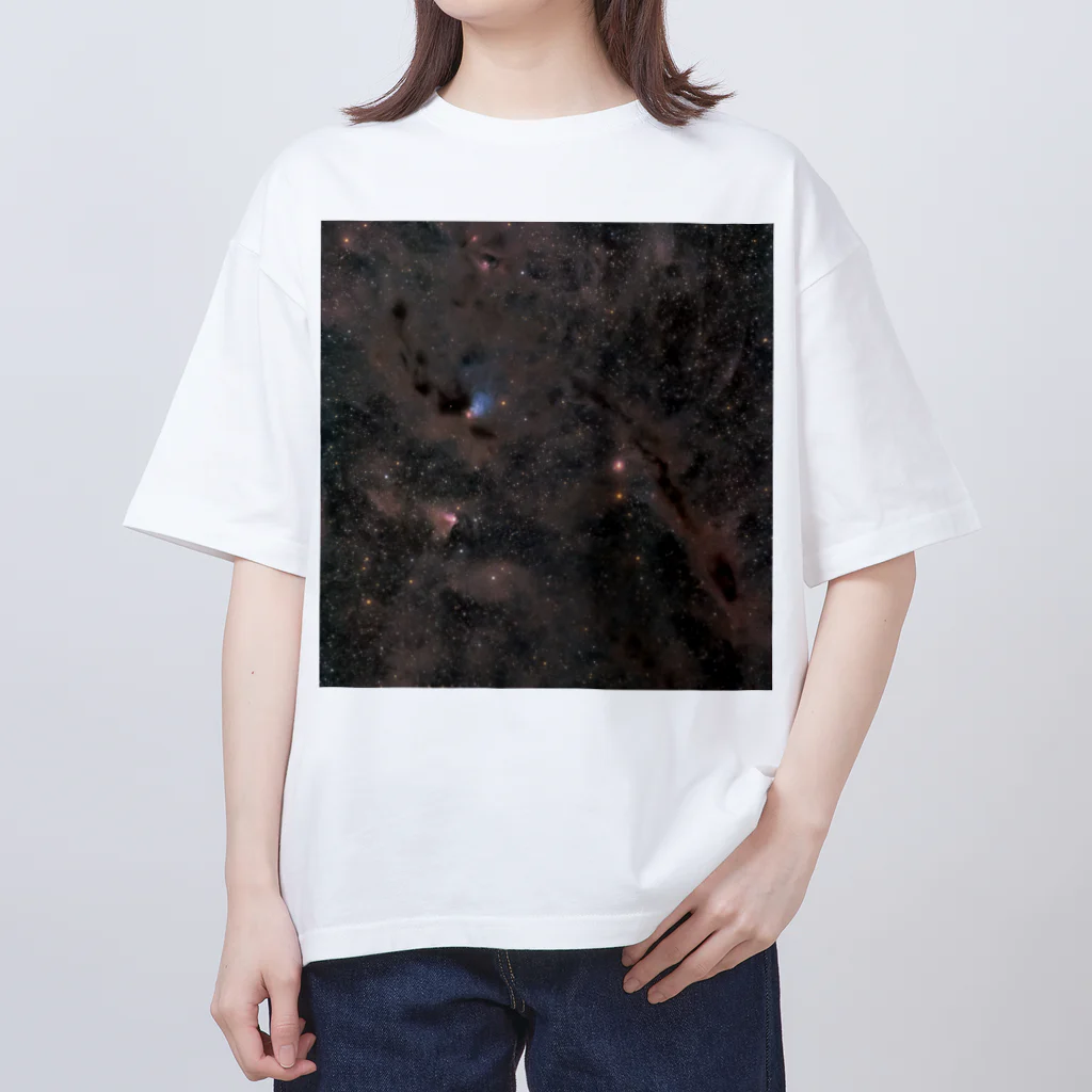 S204_NanaのNGC1539と分子雲 オーバーサイズTシャツ
