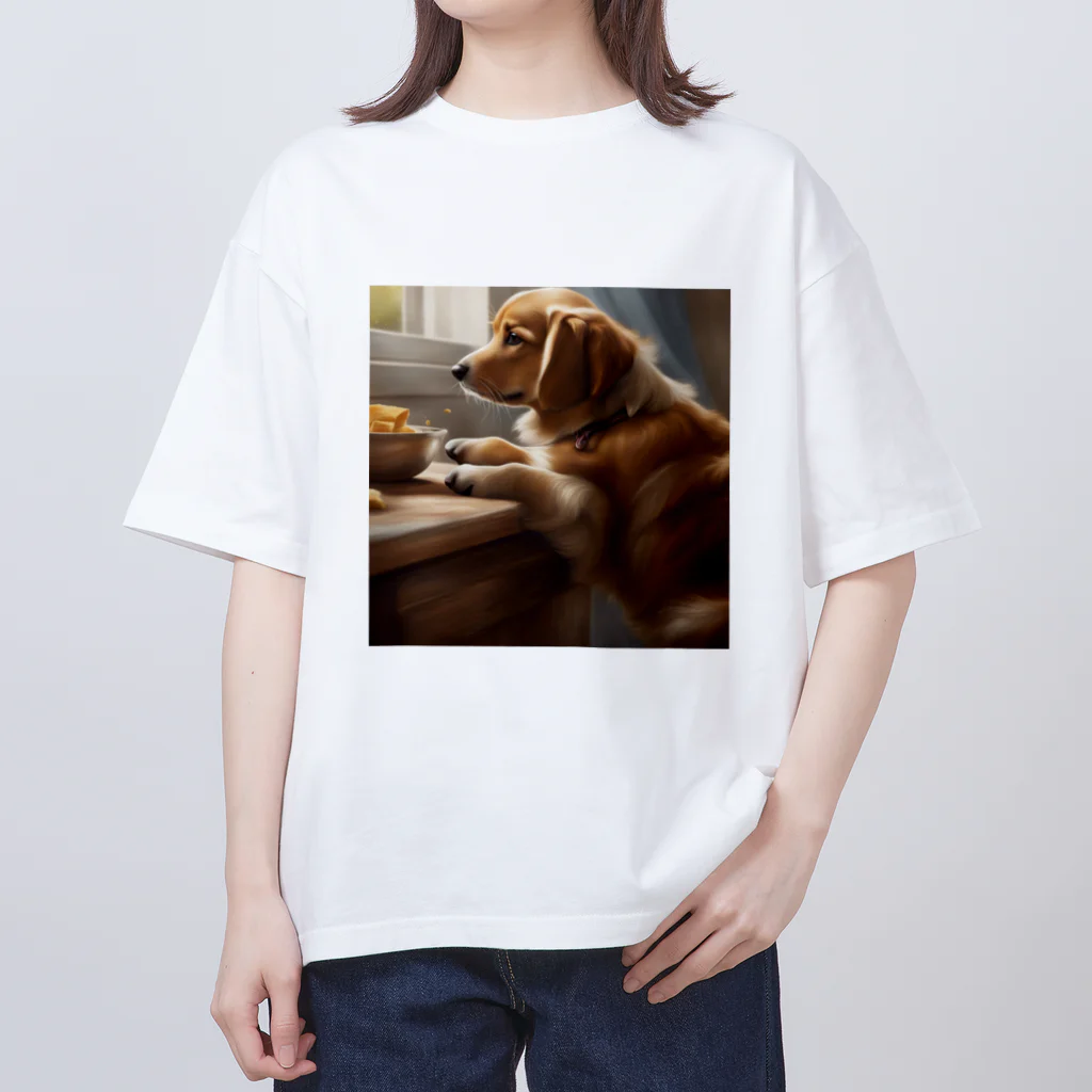 ponazuの帰りを待つ犬 Oversized T-Shirt