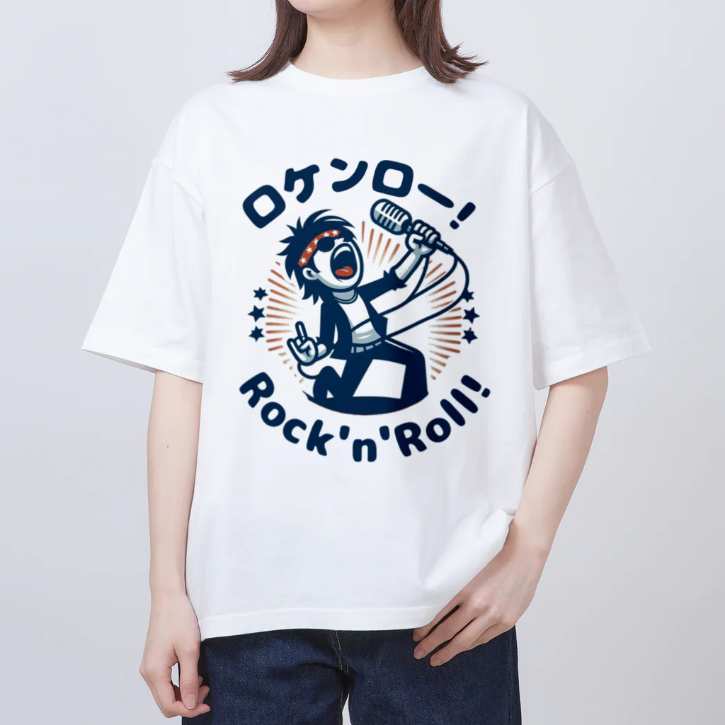 ロック堂のロケンロー オーバーサイズTシャツ