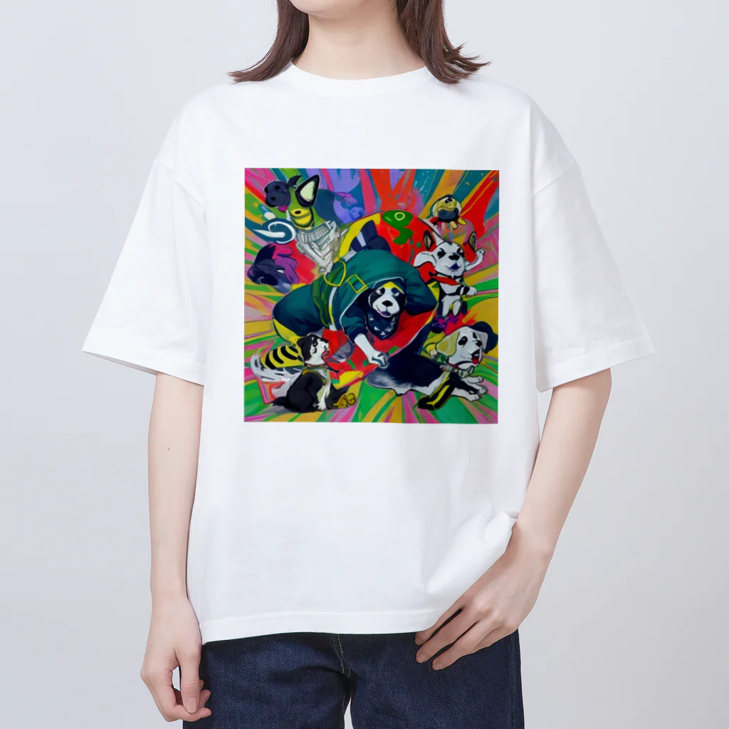 FoL_andのdogまん オーバーサイズTシャツ