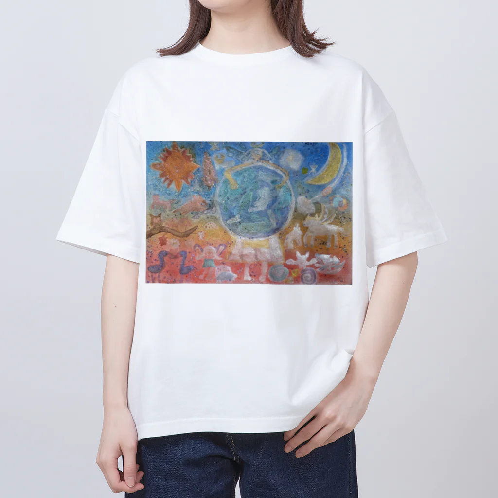 幻想世界のアースヒーリング Oversized T-Shirt