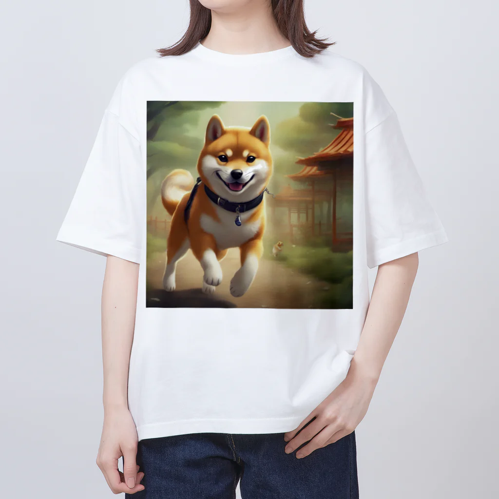 Ricky-Rickyのやんちゃな柴犬 オーバーサイズTシャツ