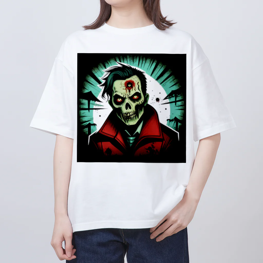 saitou1x4のホラー　ゾンビ６ オーバーサイズTシャツ