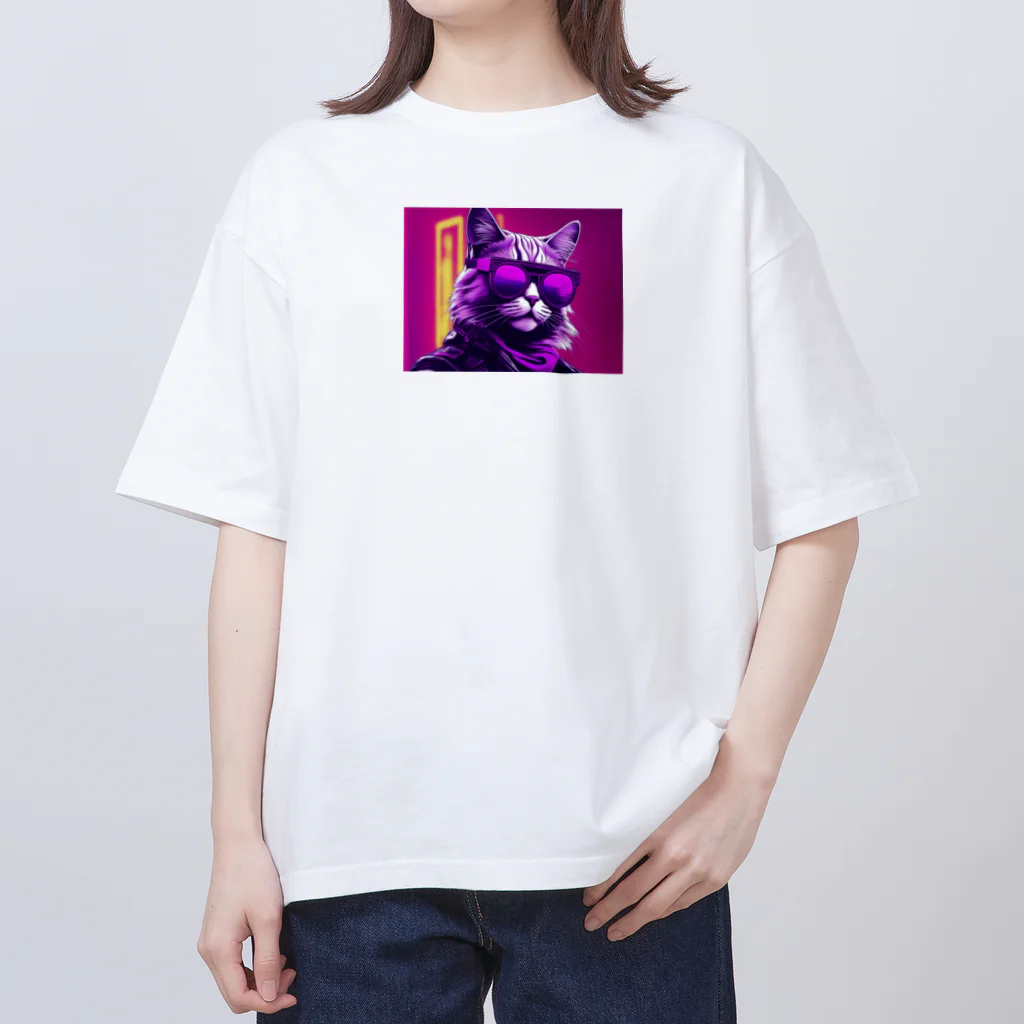 madatubomiのハードボイルドねこ Oversized T-Shirt