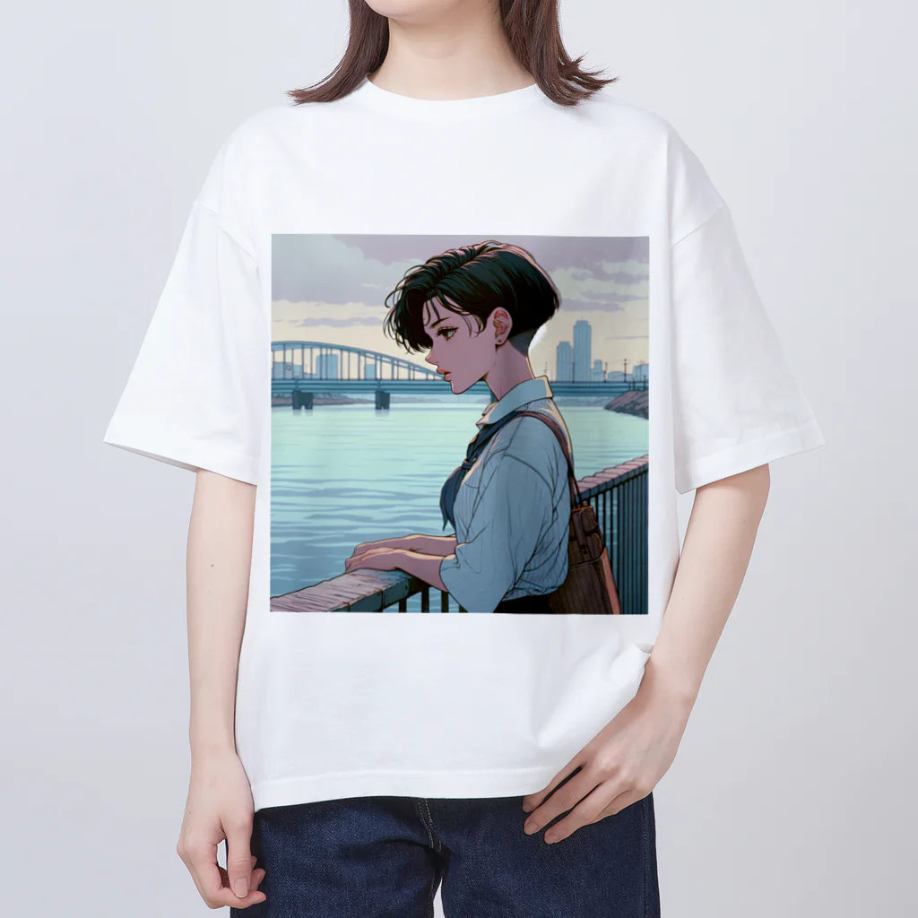 Riona_112の都会女子 オーバーサイズTシャツ