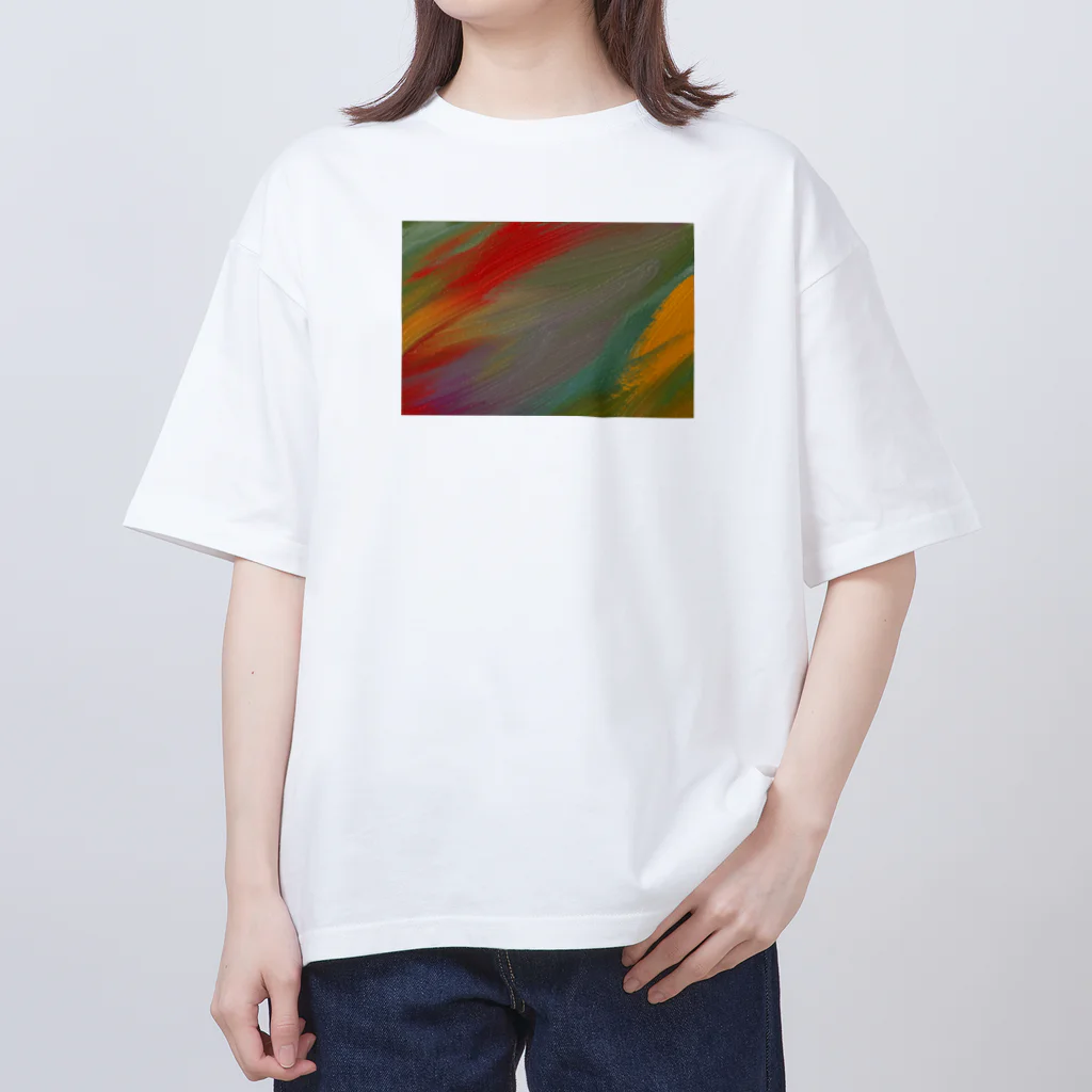 納豆ごはんの色のダンス Oversized T-Shirt