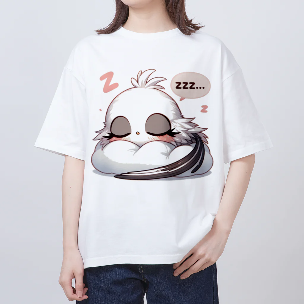 mimikkyu322のLong-tailed Tit 7 Oversized T-Shirt