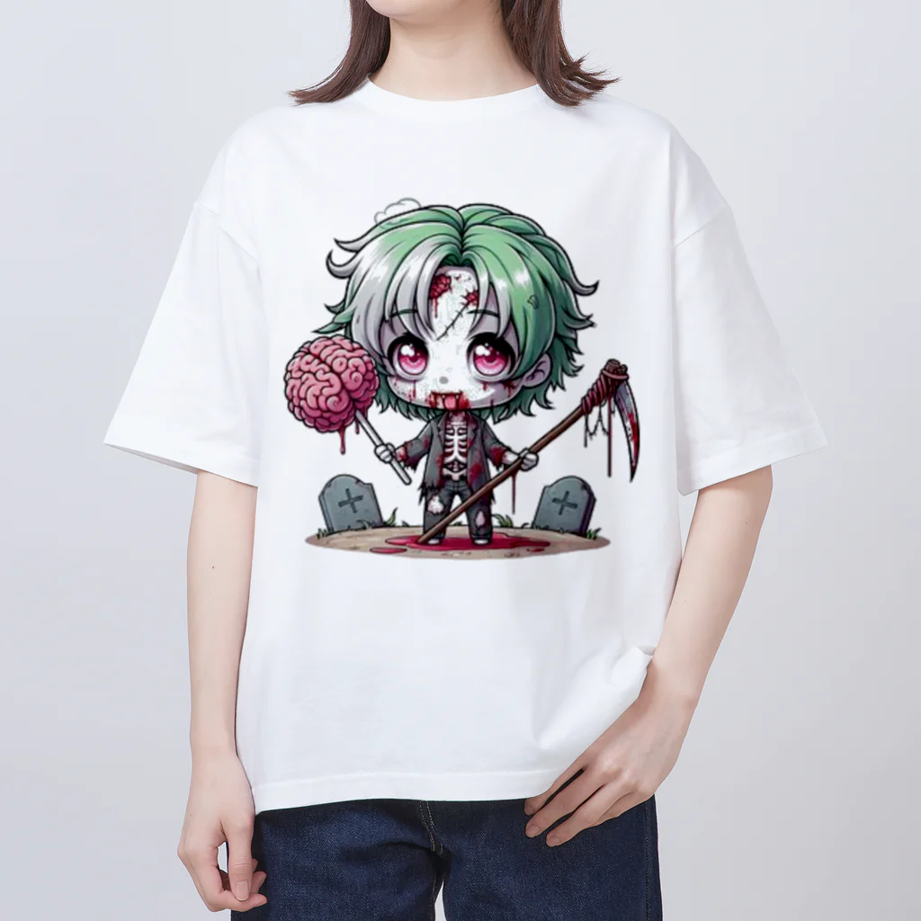 saitou1x4のホラー　ゾンビ８ オーバーサイズTシャツ