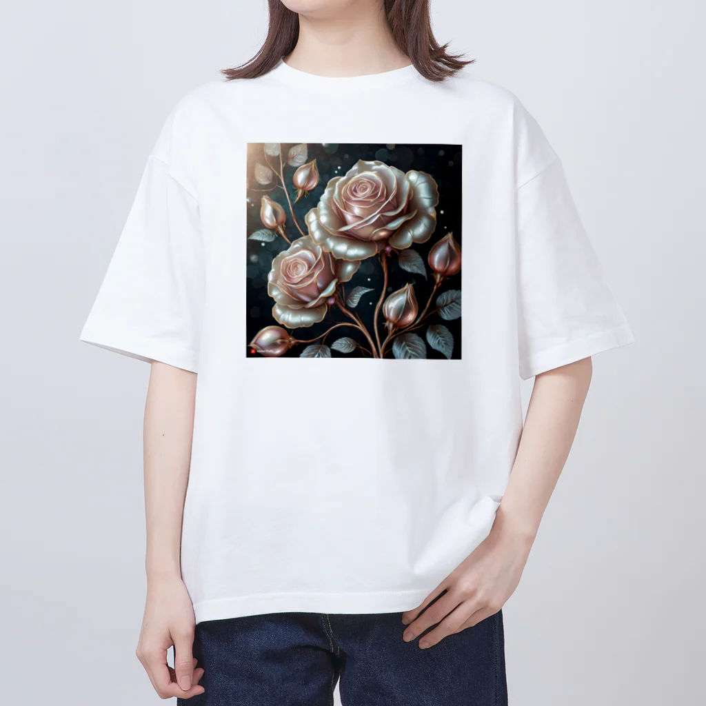 ALICE_nonのパールばら オーバーサイズTシャツ