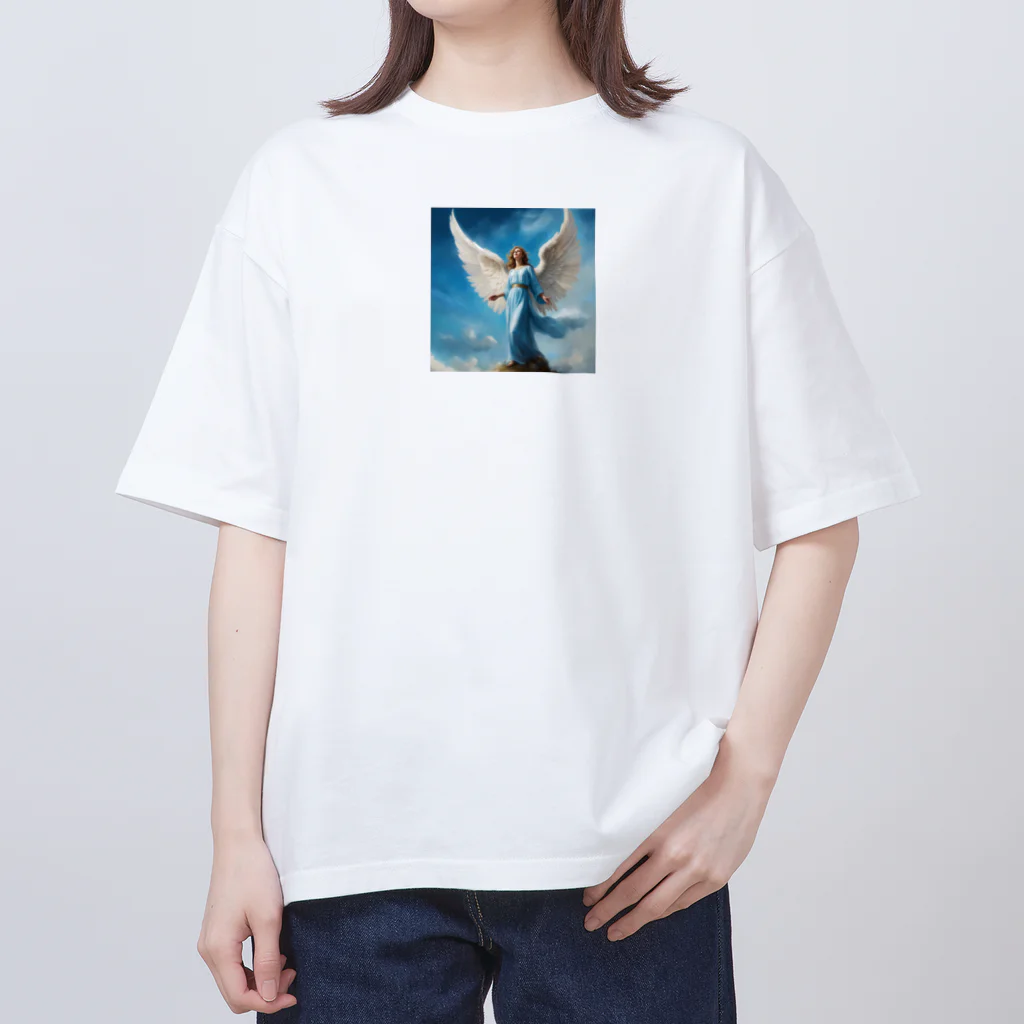 stonefishの青い空を見上げる天使 Oversized T-Shirt