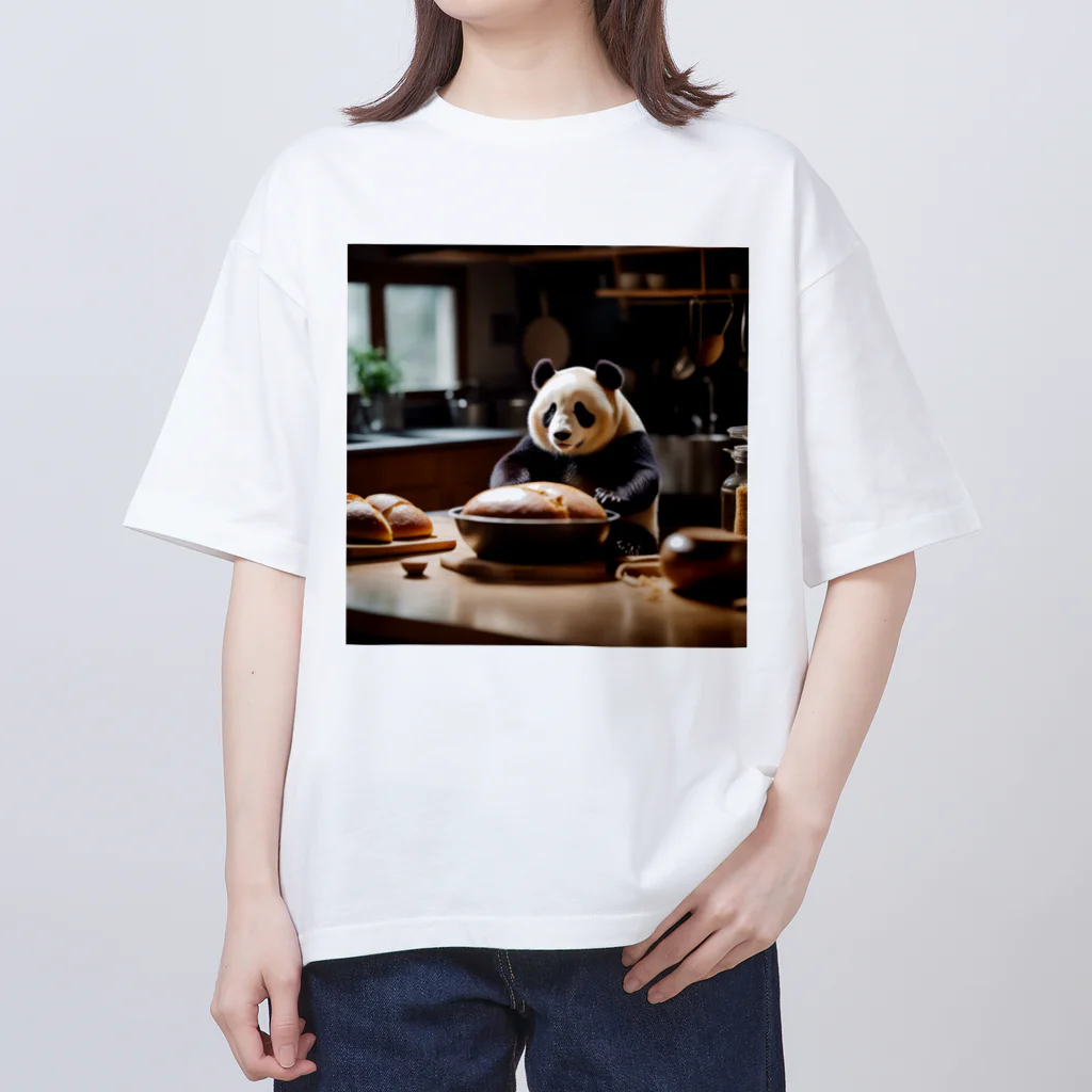 kino-styleのパンこねパンダ オーバーサイズTシャツ