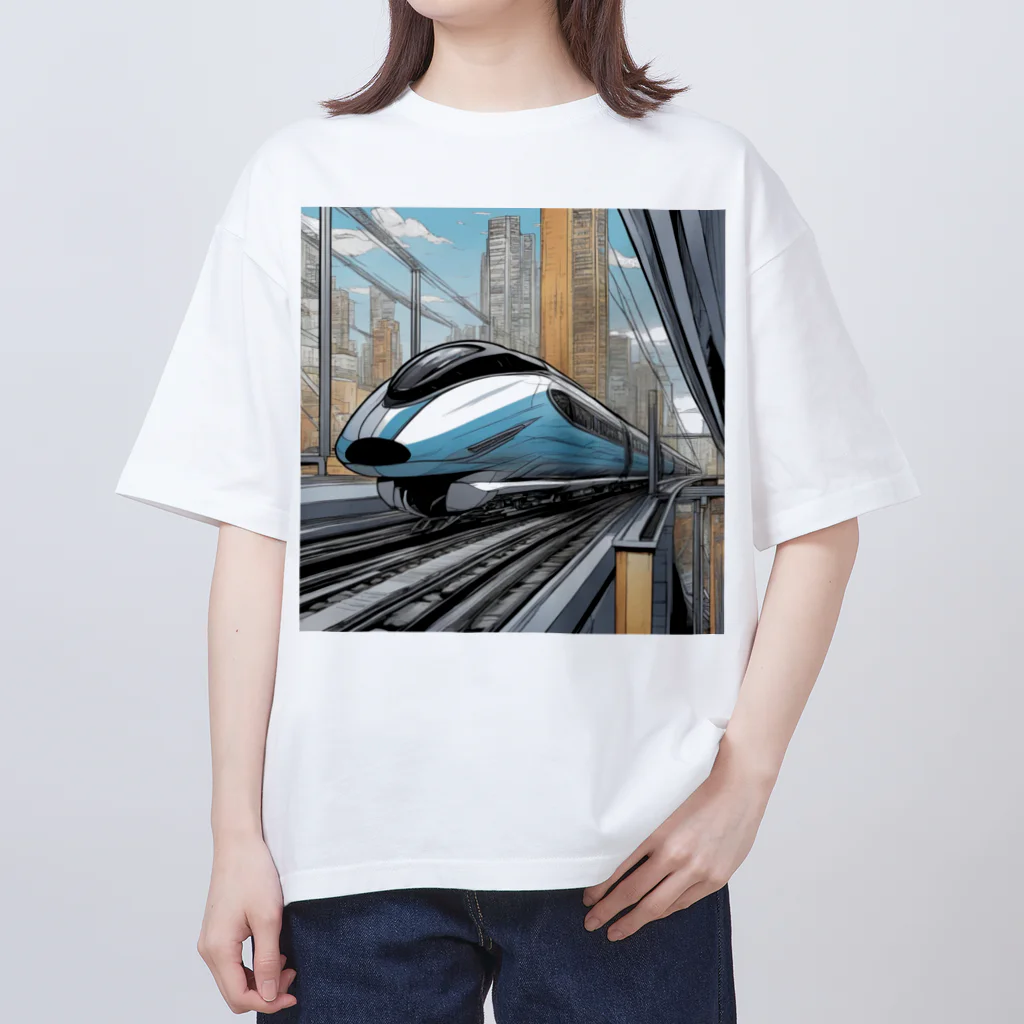 須藤 匠＠ナイセン団㌠の未来新幹線 Oversized T-Shirt