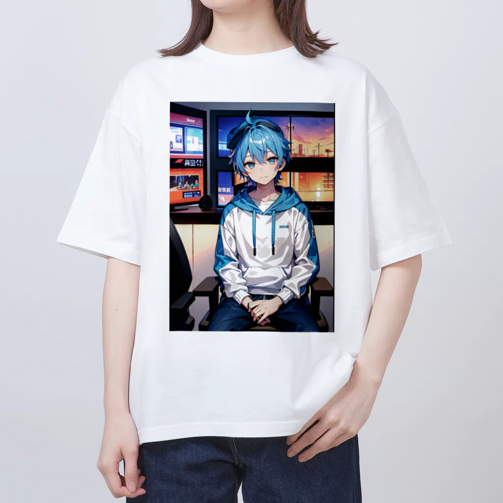 にこにこイケメンファクトリーの二橋 黎（ふたばし れい：Hutabasi rei）～星屑のアイドル～ オーバーサイズTシャツ