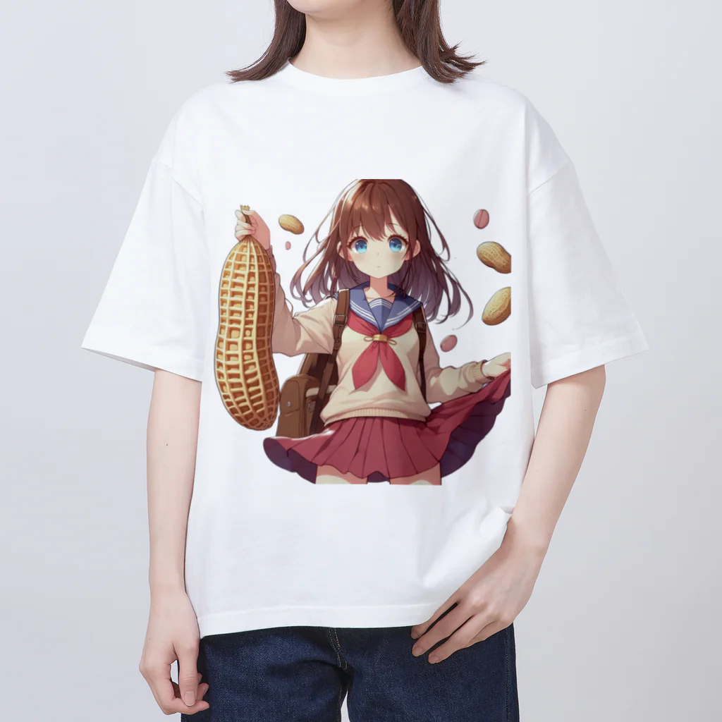 Sawadadaのピーナッツ女子 Oversized T-Shirt