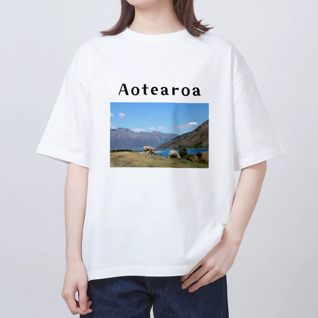 絶景の宝石箱のAotearoa　〜自然の宝石箱:ニュージランドより〜 Oversized T-Shirt