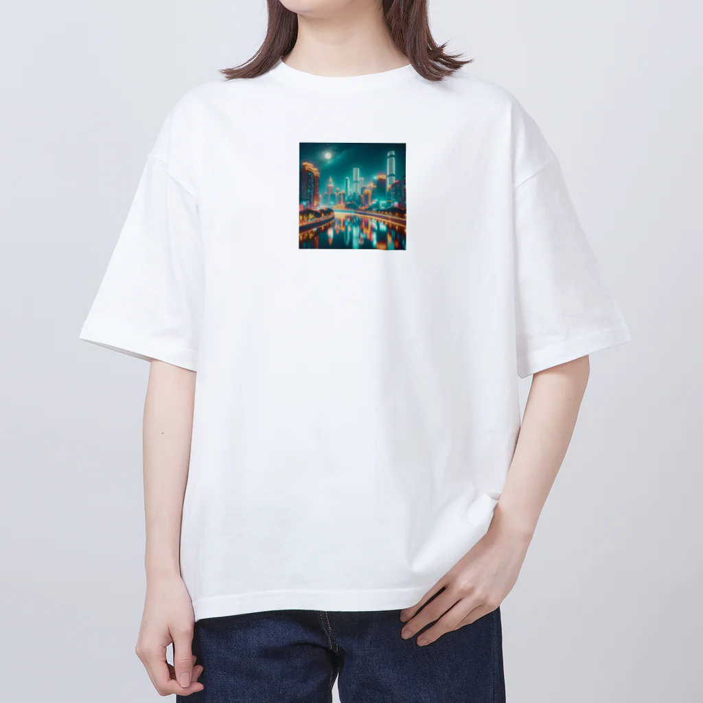 bobokeの夜景シリーズ Oversized T-Shirt