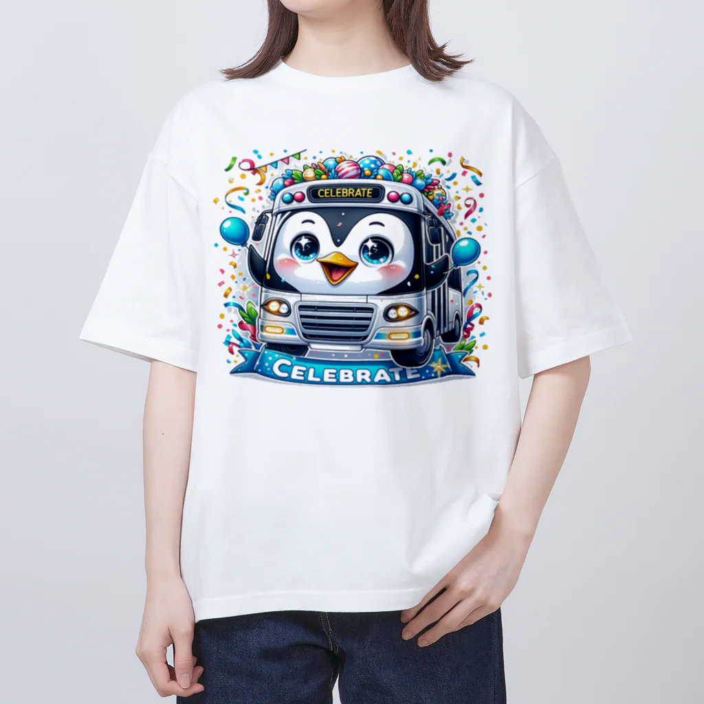 iwabousのペンギンバス Oversized T-Shirt