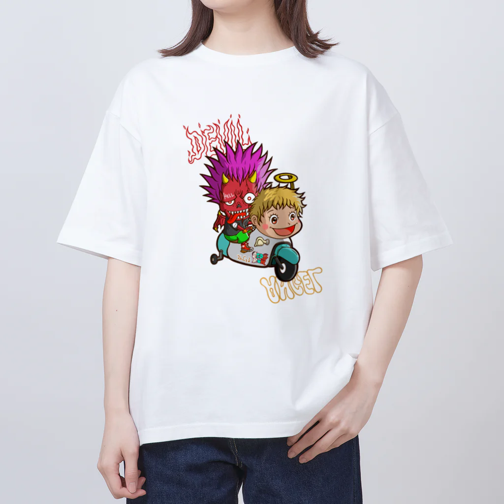 Siderunの館 B2の悪魔と天使 オーバーサイズTシャツ