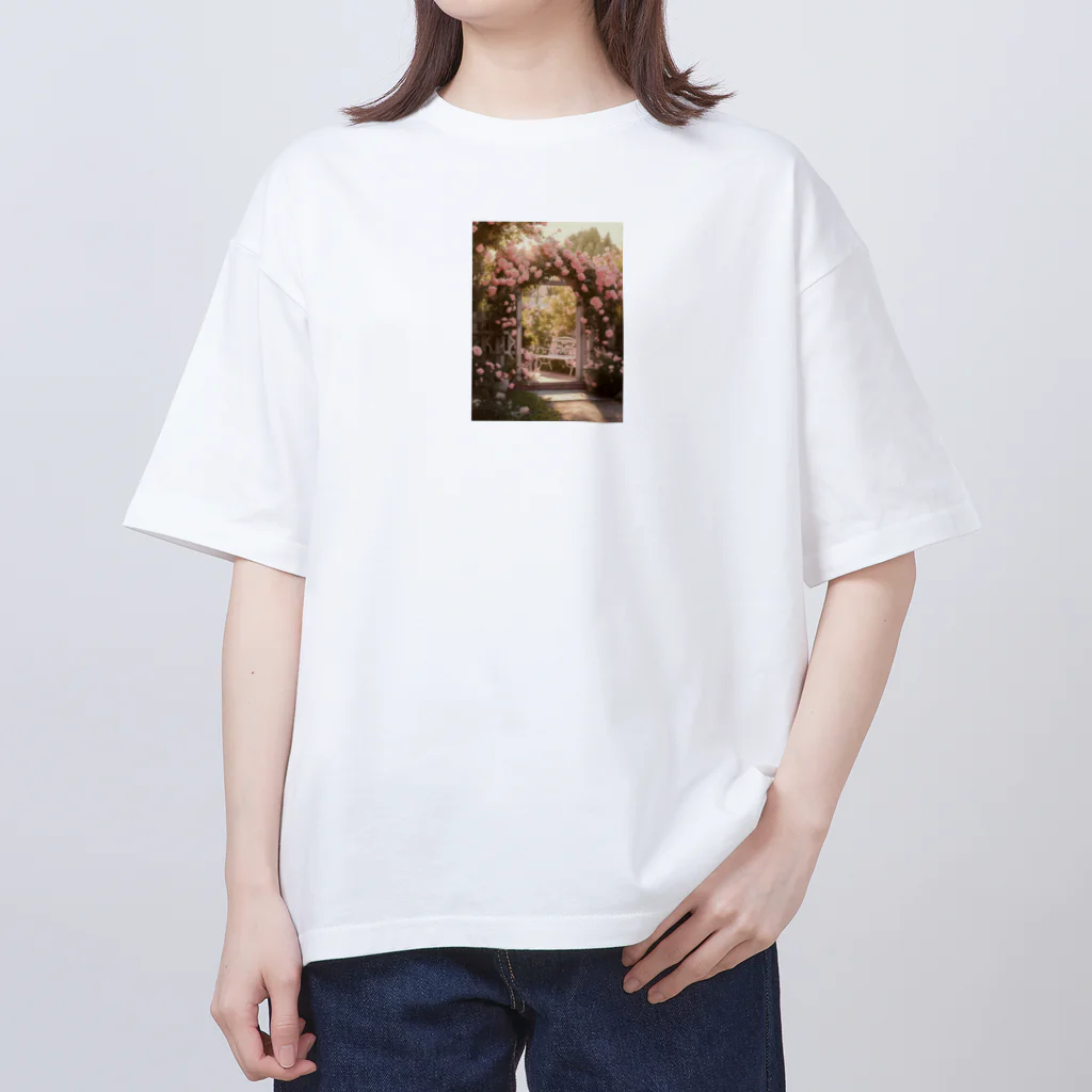 AQUAMETAVERSEのバラの庭園　なでしこ1478 Oversized T-Shirt