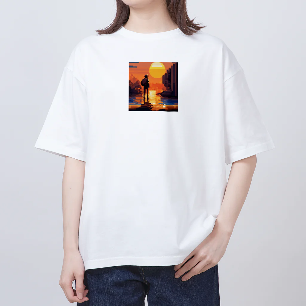 mazislowlifeの夕日の眺め オーバーサイズTシャツ