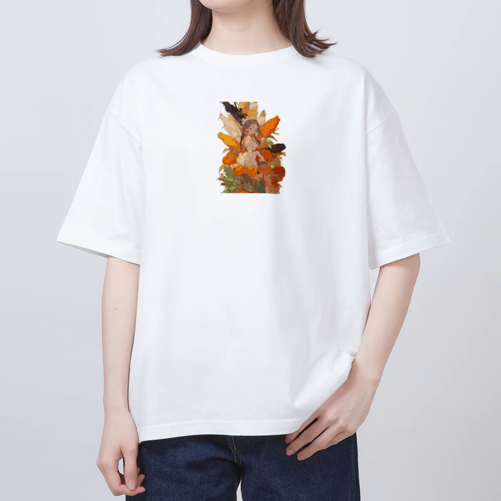 AQUAMETAVERSEの野菜娘　なでしこ1478 オーバーサイズTシャツ