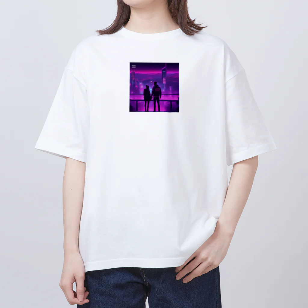 kichamanの夜景デート オーバーサイズTシャツ