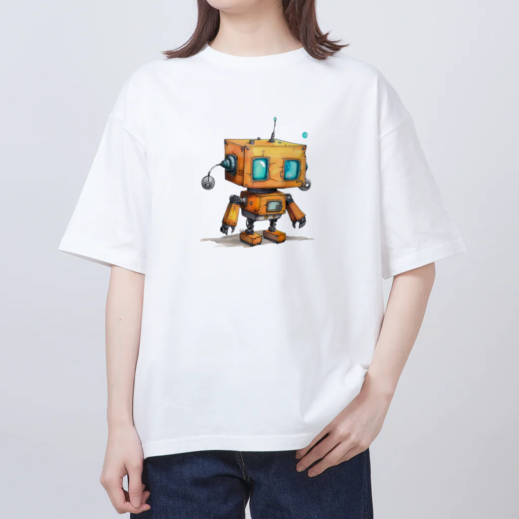 Sachi0625のレトロ戦闘ロボットＨ オーバーサイズTシャツ