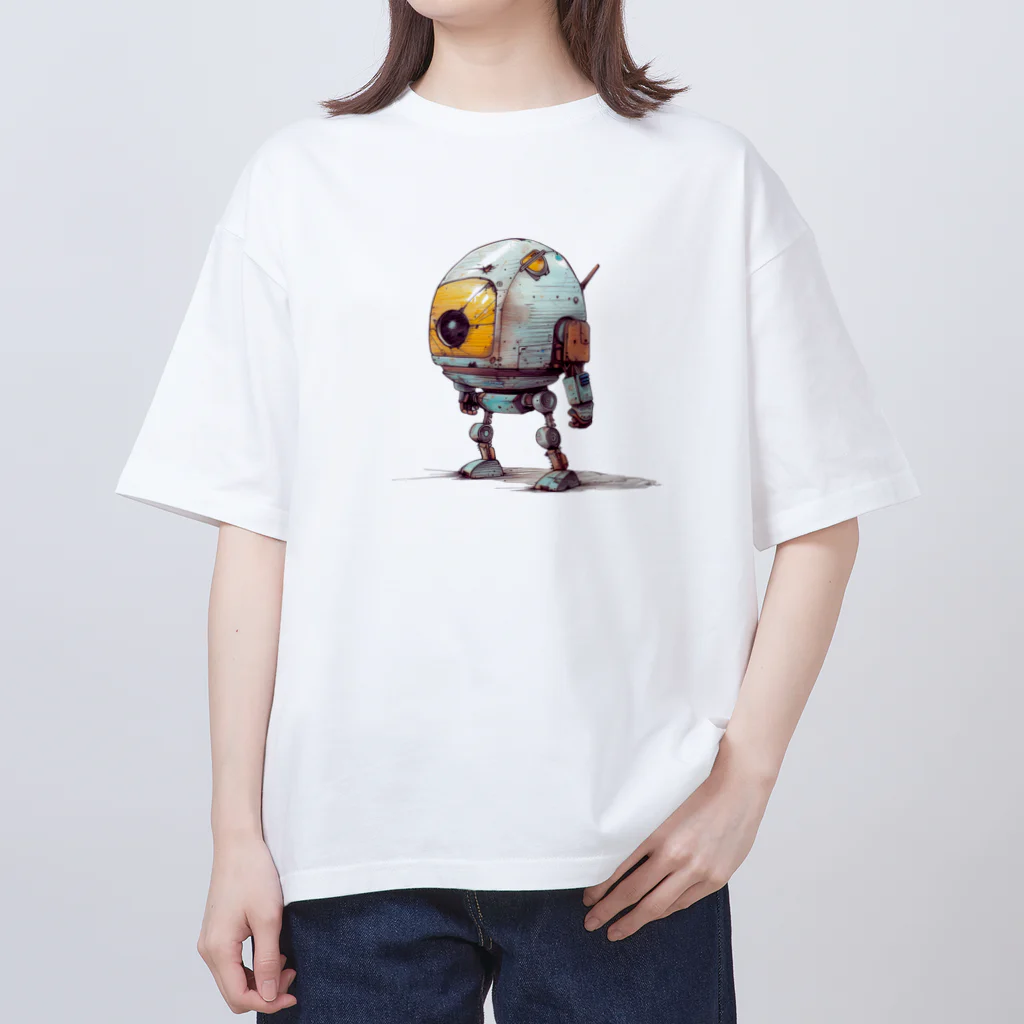 Sachi0625のレトロ戦闘ロボットＲ オーバーサイズTシャツ