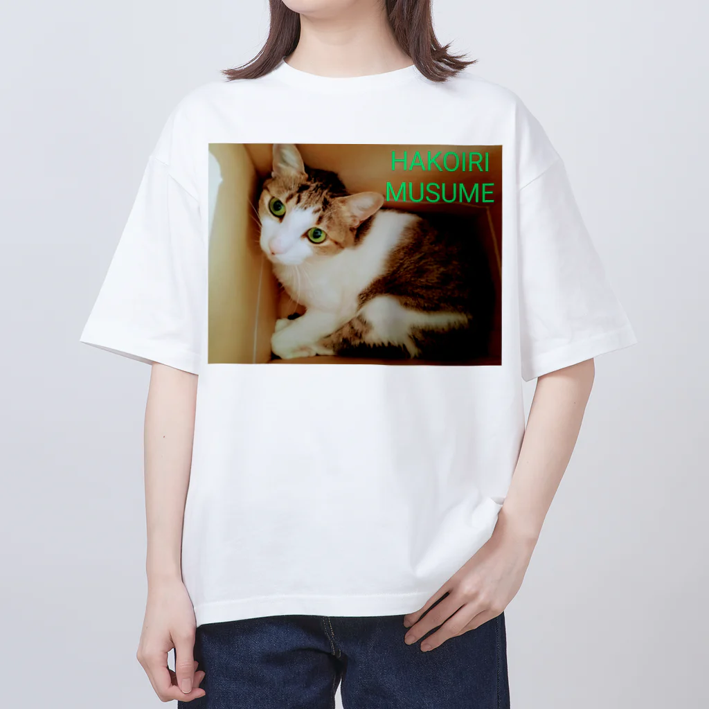 ハンドメイドSaoriのハコイリムスメ(猫) オーバーサイズTシャツ