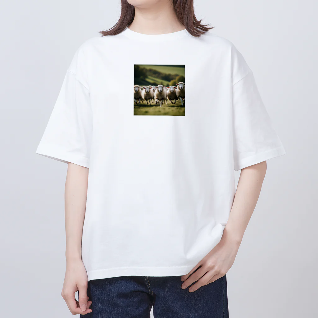 artworks358の羊の援軍 Oversized T-Shirt