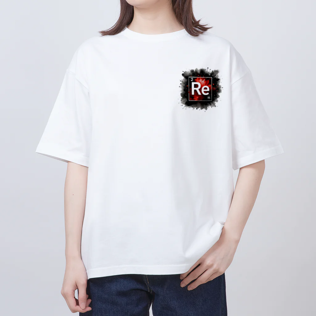 science closet（科学×ファッション）の元素シリーズ　~レニウム Re~ Oversized T-Shirt