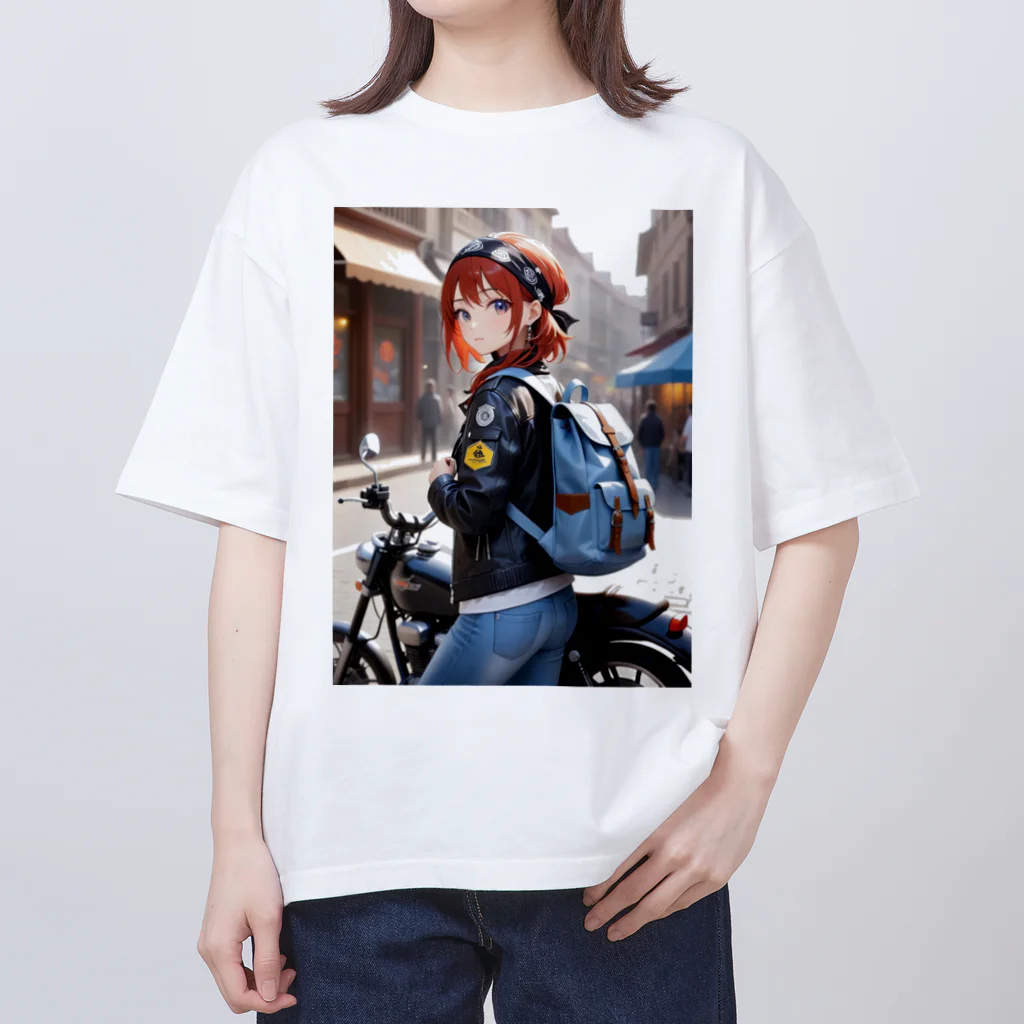 ヨーカズのバイク女子そら Oversized T-Shirt