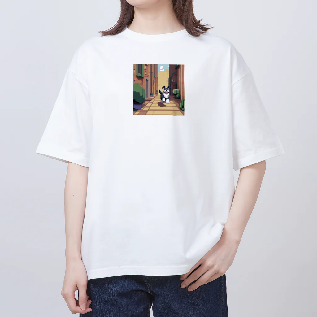 中村悠弥の街を走るシュナウザー Oversized T-Shirt