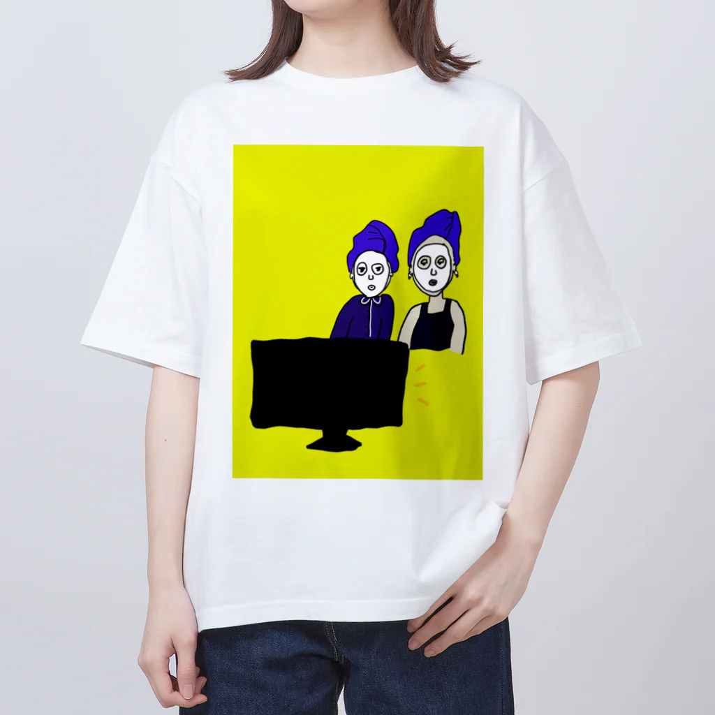 りなのお店のパックタイム（りなの絵日記より） オーバーサイズTシャツ