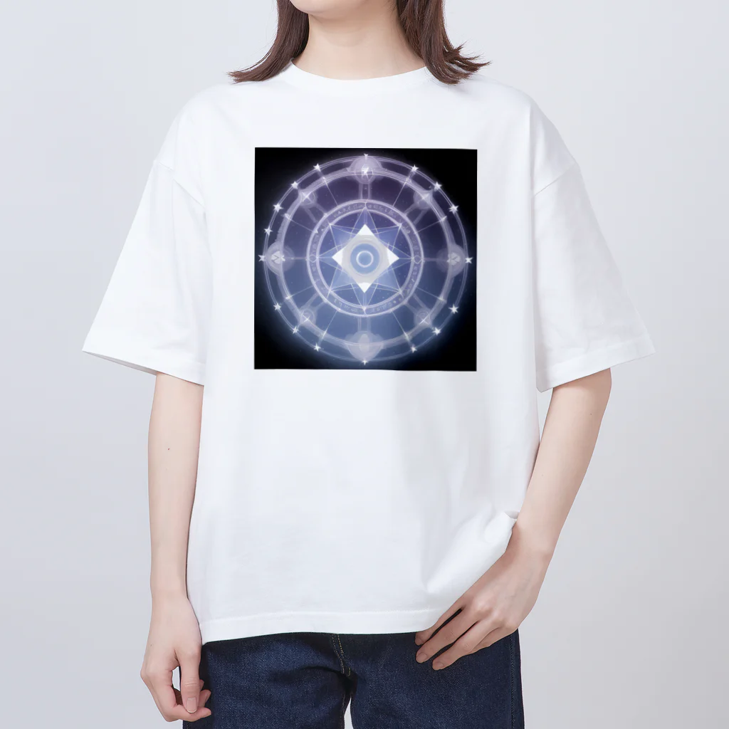 幻想の館の不思議模様・星 オーバーサイズTシャツ